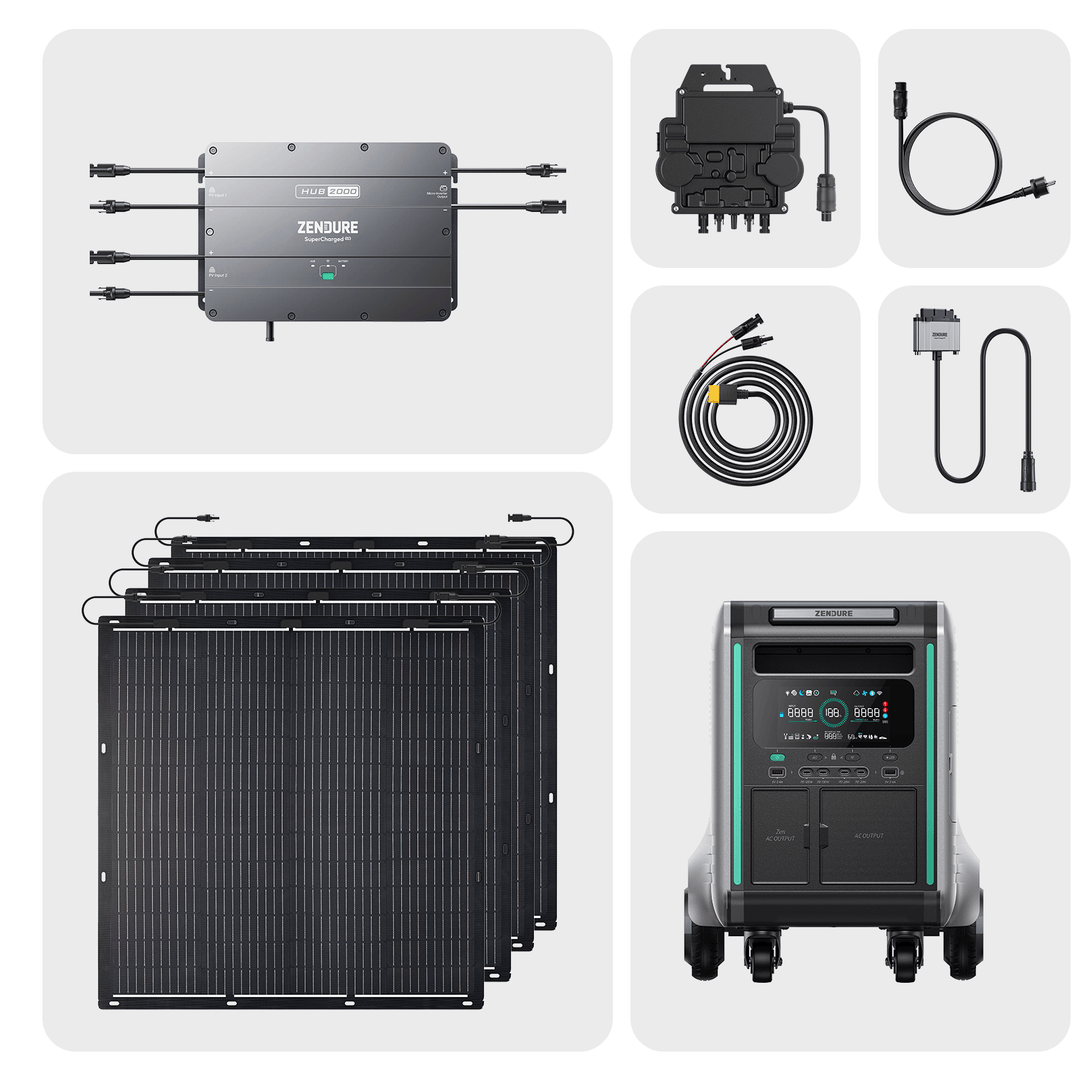 Hub 2000 + SuperBase V Kit solaire avec batterie