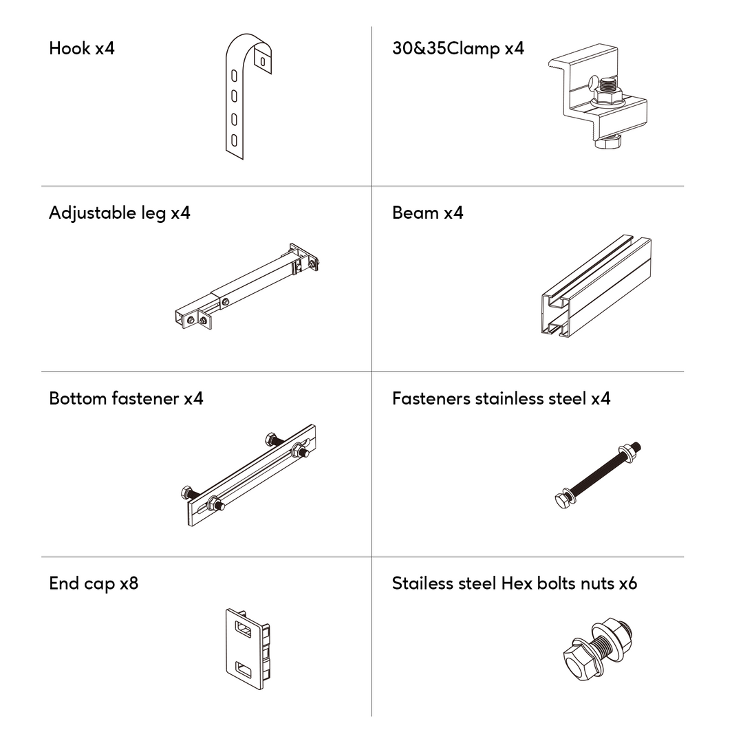 Balkon Simple Solaire Supports